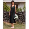 image:imageEkouaer Nightgowns for Women Long Sleeveless Night Gowns Ladies Soft Nightdress Victorian Sleepwear with Pockets SXXXLBlack
