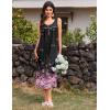 image:imageEkouaer Nightgowns for Women Long Sleeveless Night Gowns Ladies Soft Nightdress Victorian Sleepwear with Pockets SXXXLBlack Pink Sakura
