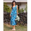 image:imageEkouaer Nightgowns for Women Long Sleeveless Night Gowns Ladies Soft Nightdress Victorian Sleepwear with Pockets SXXXLBlue Tie Dye