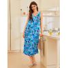 image:imageEkouaer Nightgowns for Women Long Sleeveless Night Gowns Ladies Soft Nightdress Victorian Sleepwear with Pockets SXXXLBlue Tie Dye