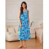 image:imageEkouaer Nightgowns for Women Long Sleeveless Night Gowns Ladies Soft Nightdress Victorian Sleepwear with Pockets SXXXLBlue Tie Dye
