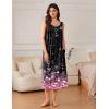 image:imageEkouaer Nightgowns for Women Long Sleeveless Night Gowns Ladies Soft Nightdress Victorian Sleepwear with Pockets SXXXLCherry Blossoms