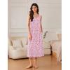 image:imageEkouaer Nightgowns for Women Long Sleeveless Night Gowns Ladies Soft Nightdress Victorian Sleepwear with Pockets SXXXLPink Florals