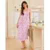 image:imageEkouaer Nightgowns for Women Long Sleeveless Night Gowns Ladies Soft Nightdress Victorian Sleepwear with Pockets SXXXLPink Florals