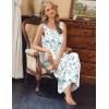 image:imageEkouaer Nightgowns for Women Long Sleeveless Night Gowns Ladies Soft Nightdress Victorian Sleepwear with Pockets SXXXLWhite  Botanical Flowers