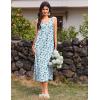 image:imageEkouaer Nightgowns for Women Long Sleeveless Night Gowns Ladies Soft Nightdress Victorian Sleepwear with Pockets SXXXLWhite Flower Print