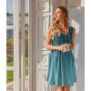 image:imageEkouaer Nightgowns for Women Sleeveless Sleep Shirt Tank Night Gown V Neck Chemise Pleated Night Shirt Soft Sleep DressSparkling Branches