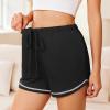 image:imageEkouaer Pajama Shorts for Women 2026 Soft Sleep Shorts Casual Lounge Bottoms Comfy Pj Bottoms with PocketsBlack and Army Green