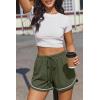 image:imageEkouaer Pajama Shorts for Women 2026 Soft Sleep Shorts Casual Lounge Bottoms Comfy Pj Bottoms with PocketsBlack and Army Green