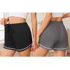 image:imageEkouaer Pajama Shorts for Women 2026 Soft Sleep Shorts Casual Lounge Bottoms Comfy Pj Bottoms with PocketsBlack and Dark Grey