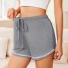 image:imageEkouaer Pajama Shorts for Women 2026 Soft Sleep Shorts Casual Lounge Bottoms Comfy Pj Bottoms with PocketsBlack and Light Grey