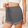 image:imageEkouaer Pajama Shorts for Women 2026 Soft Sleep Shorts Casual Lounge Bottoms Comfy Pj Bottoms with PocketsDark Grey