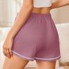 image:imageEkouaer Pajama Shorts for Women 2026 Soft Sleep Shorts Casual Lounge Bottoms Comfy Pj Bottoms with PocketsDark Grey and Dusty Rose