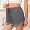 image:imageEkouaer Pajama Shorts for Women 2026 Soft Sleep Shorts Casual Lounge Bottoms Comfy Pj Bottoms with PocketsDark Grey and Navy