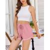 image:imageEkouaer Pajama Shorts for Women 2026 Soft Sleep Shorts Casual Lounge Bottoms Comfy Pj Bottoms with PocketsPink
