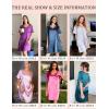 image:imageEkouaer Satin Nightgowns for Women Silk Sleep Shirt Silky Loose Sleepwear V Neck Nightshirt Short Sleeve PajamasRose Red