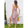 image:imageEkouaer Womens Sleeveless Nightgown Full Slip Nightshirt Print Nightwear Full Length Loungewear Soft NightdressColor Vertical Stripes