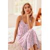 image:imageEkouaer Womens Sleeveless Nightgown Full Slip Nightshirt Print Nightwear Full Length Loungewear Soft NightdressPink Floral