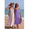 image:imageEkouaer Womens Sleeveless Nightgown Full Slip Nightshirt Print Nightwear Full Length Loungewear Soft NightdressPink Floral
