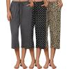 Dark Heather Grey / Black Polka Dot / Khaki Leopard