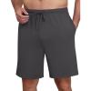 image:imageEkouaer Mens Pajama Shorts Bamboo Viscose Breathable Soft Sleep Short Elastic Waist 2026 Lounge PJ Short with PocketsGray