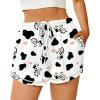 image:imageEkouaer Pajama Shorts for Women 2026 Soft Sleep Shorts Casual Lounge Bottoms Comfy Pj Bottoms with PocketsWhite Cow