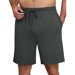 image:imageEkouaer Mens Pajama Shorts Bamboo Viscose Breathable Soft Sleep Short Elastic Waist 2026 Lounge PJ Short with PocketsGreen