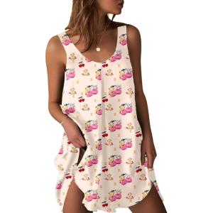 image:imageEkouaer Womens Sleeveless V Neck Satin NightgownTeddy