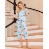 image:imageEkouaer 2 Pack Womens Pajamas Set Short Sleeve Sleepwear Capri Pants Pjs Soft Loungewear with PocketsPink BowWoman and Puppy
