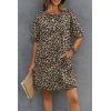 image:imageEkouaer Cotton Nightgowns for Women Short Sleeve Sleep Shirts Crew Neck Night Dress Nightshirt with Pockets S2XLLeopard Print