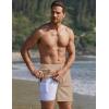 image:imageEkouaer Mens 7 Swim Trunks Swimwear Zip Pockets Beach Board Shorts Bathing Suits with Mesh LiningKhaki