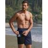 image:imageEkouaer Mens 7 Swim Trunks Swimwear Zip Pockets Beach Board Shorts Bathing Suits with Mesh LiningNavy Blue