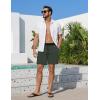 image:imageEkouaer Mens 7 Swim Trunks Swimwear Zip Pockets Beach Board Shorts Bathing Suits with Mesh LiningZ Dark Green Print