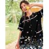 image:imageEkouaer Nightgowns for Women House Dress with Pockets Short Sleeve Duster Moo Moos Button Down House Coat SleepwearBlack Butterfly