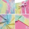 image:imageEkouaer Pajamas Set for Women Short Sleeve Lounge Set 2 Piece Loungewear PJs Soft Cute Lightweight SleepwearTie Dye Pink Yellow