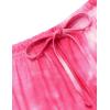 image:imageEkouaer Pajamas Set for Women Short Sleeve Lounge Set 2 Piece Loungewear PJs Soft Cute Lightweight SleepwearTie Dye Rose Pink