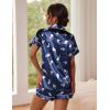 image:imageEkouaer Pajamas for Women Set Silk Satin Pjs Button Down Sleepwear Summer Loungewear Top and Shorts Lounge Set SXXLChristmas Polar Bear