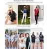 image:imageEkouaer Pajamas for Women Set Silk Satin Pjs Button Down Sleepwear Summer Loungewear Top and Shorts Lounge Set SXXLWhite Crane