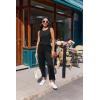 image:imageEkouaer Two Piece Sets for Women Summer Vacation Fashion Outfits Sleeveless Top Wide Leg Pants 2026 Lounge Sets S2XlBlack