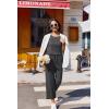 image:imageEkouaer Two Piece Sets for Women Summer Vacation Fashion Outfits Sleeveless Top Wide Leg Pants 2026 Lounge Sets S2XlGrey