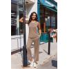 image:imageEkouaer Two Piece Sets for Women Summer Vacation Fashion Outfits Sleeveless Top Wide Leg Pants 2026 Lounge Sets S2XlKhaki