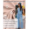 image:imageEkouaer Two Piece Sets for Women Summer Vacation Fashion Outfits Sleeveless Top Wide Leg Pants 2026 Lounge Sets S2XlLight Blue