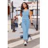 image:imageEkouaer Two Piece Sets for Women Summer Vacation Fashion Outfits Sleeveless Top Wide Leg Pants 2026 Lounge Sets S2XlLight Blue