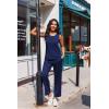 image:imageEkouaer Two Piece Sets for Women Summer Vacation Fashion Outfits Sleeveless Top Wide Leg Pants 2026 Lounge Sets S2XlNavy Blue