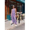 image:imageEkouaer Two Piece Sets for Women Summer Vacation Fashion Outfits Sleeveless Top Wide Leg Pants 2026 Lounge Sets S2XlPurple