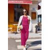 image:imageEkouaer Two Piece Sets for Women Summer Vacation Fashion Outfits Sleeveless Top Wide Leg Pants 2026 Lounge Sets S2XlRose Pink