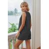 image:imageEkouaer Two Piece Shorts Set for Women Summer Lounge Set Casual Sleeveless Tank Top 2026 Matching Outfits SXXLDark Gray