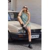 image:imageEkouaer Two Piece Shorts Set for Women Summer Lounge Set Casual Sleeveless Tank Top 2026 Matching Outfits SXXLIce Green