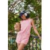 image:imageEkouaer Two Piece Shorts Set for Women Summer Lounge Set Casual Sleeveless Tank Top 2026 Matching Outfits SXXLLight Pink
