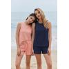 image:imageEkouaer Two Piece Shorts Set for Women Summer Lounge Set Casual Sleeveless Tank Top 2026 Matching Outfits SXXLNavy